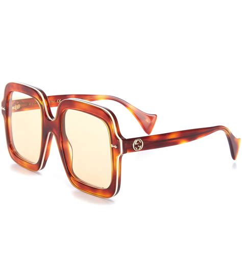 Gucci Unisex Gg1241S 56mm Tortoise Square 